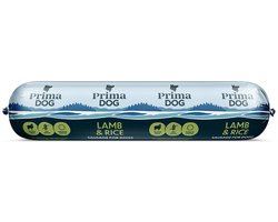 PrimaDog hondenworst lam & rijst - 800 gram x 12