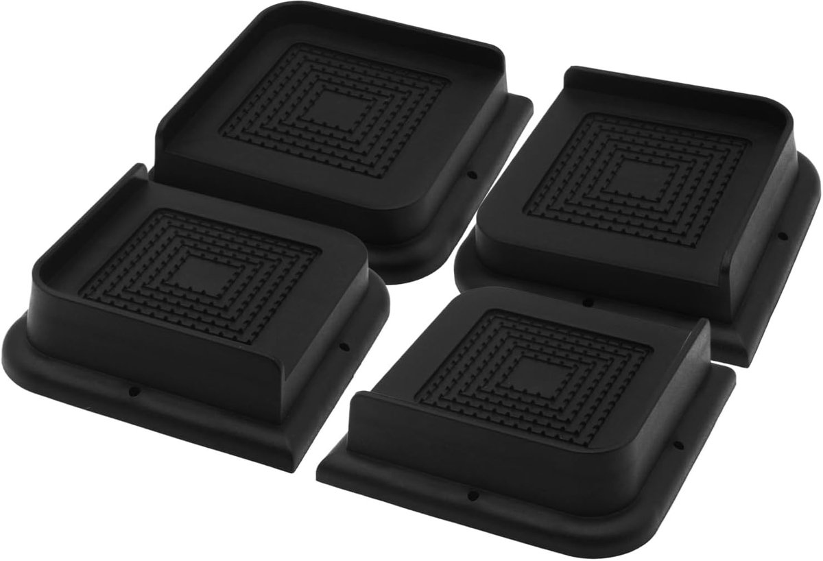 Set van 4 bedverhogers 1 inch - Zware en duurzame meubelverhogers voor bed, tafel en bureau