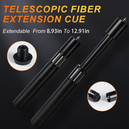 Professionele Keu Set - 140 cm Canadees Esdoornhout - Inclusief Verlengstuk en Tas van Merkloos — afbeelding 3