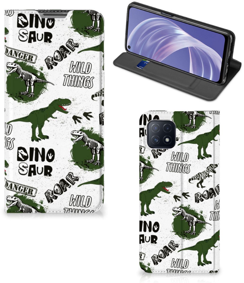 Hoesje maken voor OPPO A73 5G Dinosaurus