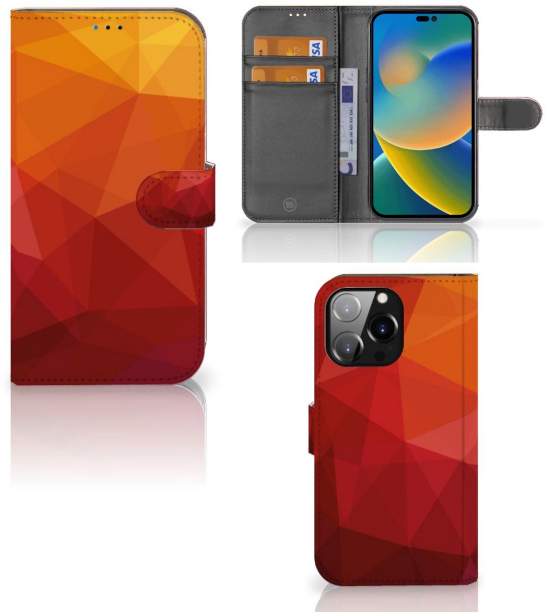 Telefoonhoesje met Pasjes voor iPhone 14 Pro Max Snakes