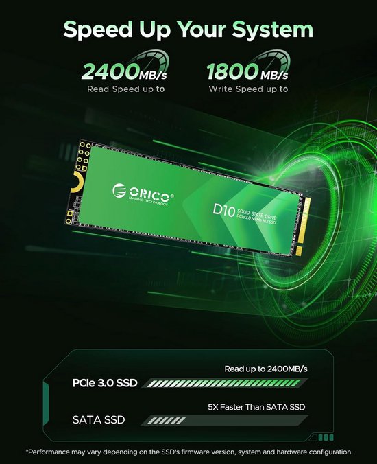 Interne SSD - Solid State Drive - Opslag Uitbreiden - NVMe PCIe Gen3x4 - 256 GB - Zwart — afbeelding 5