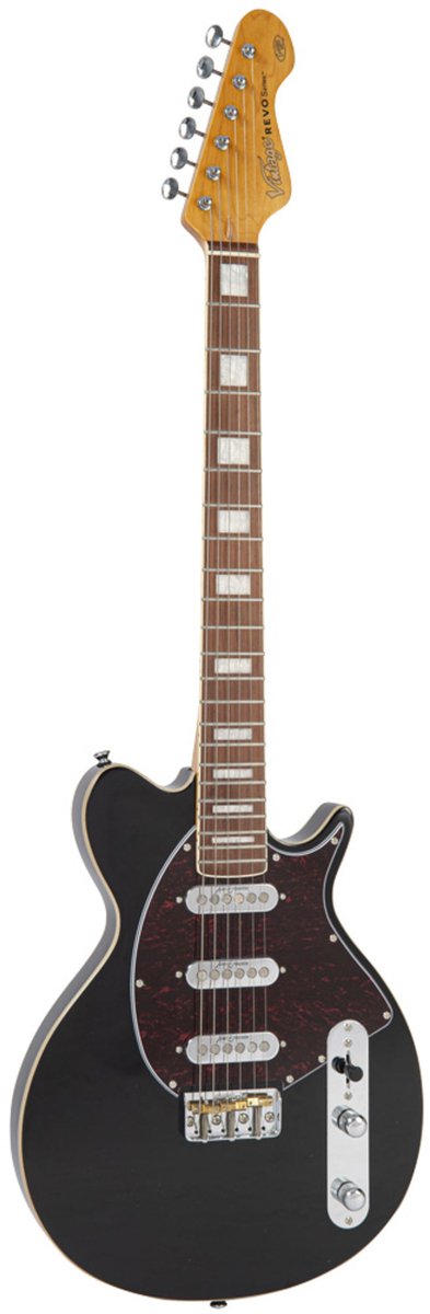 Vintage REVO VRV800BK Vision Boulevard Black - Elektrische gitaar