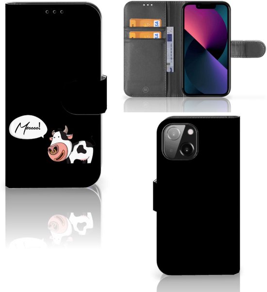 Housse en Cuir Premium Flip Case Portefeuille Etui pour iPhone 13 Mini Portefeuille Vache