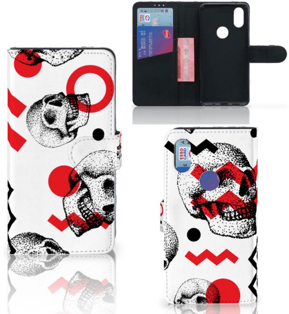 Telefoonhoesje met Naam Xiaomi Mi Mix 2s Skull Red