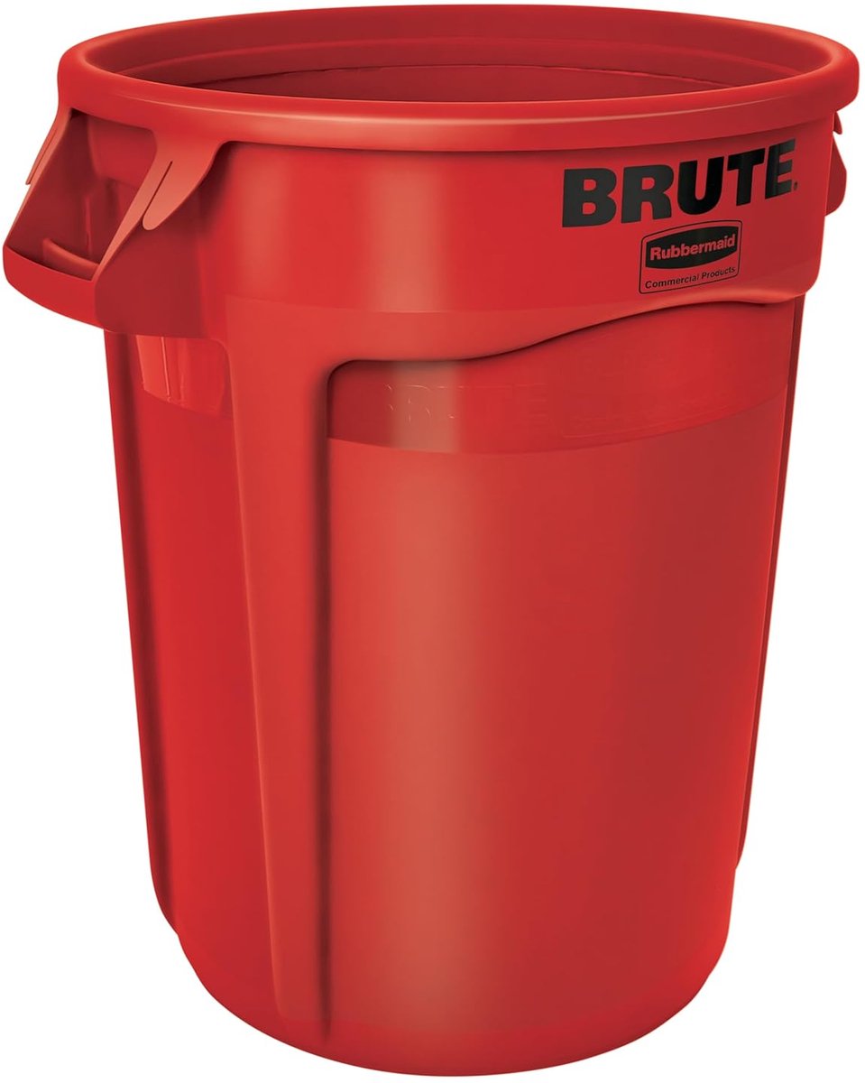 Geventileerde Afvalcontainer 37.9L - Wit, Rood