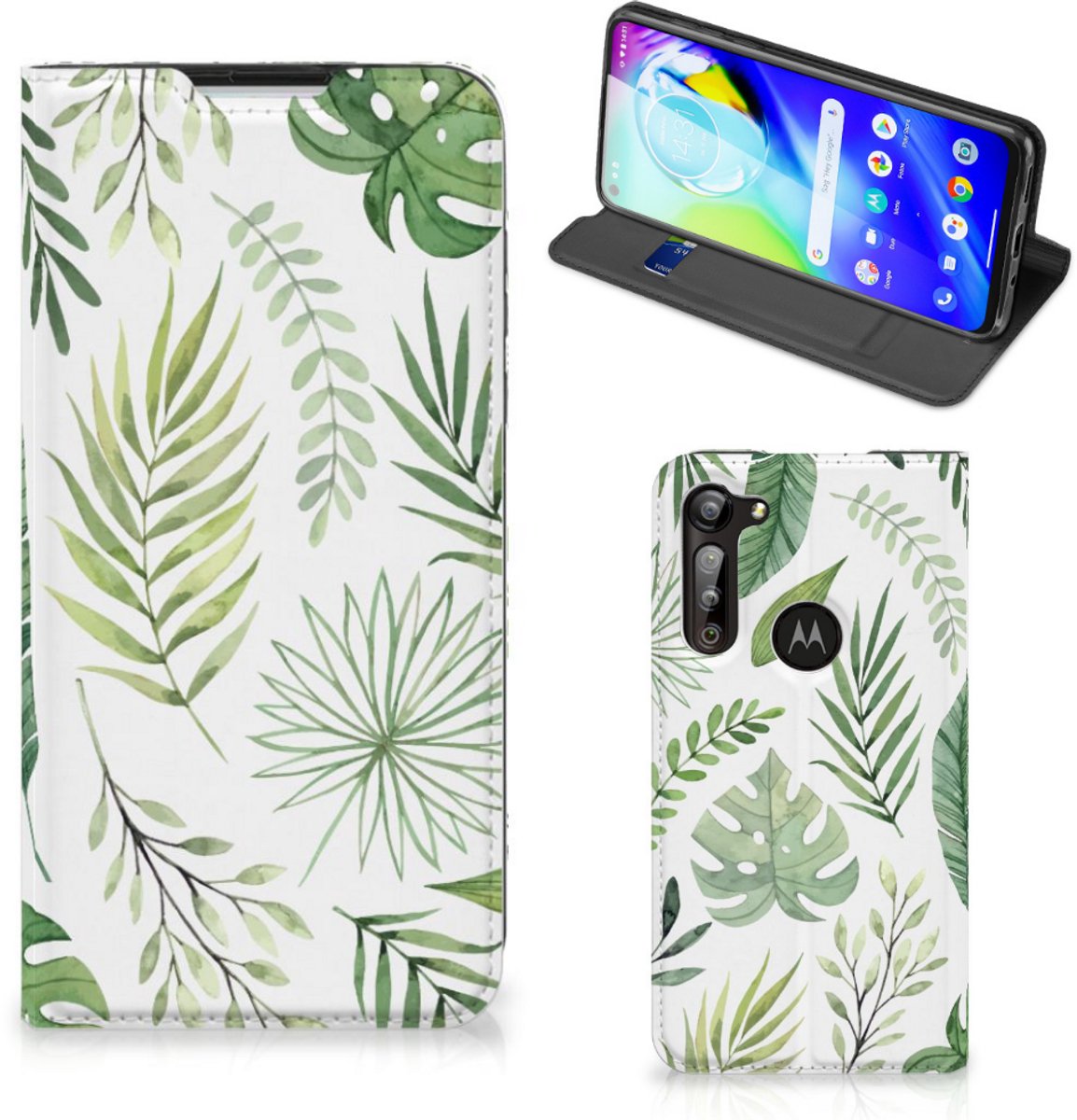 Motorola Moto G8 Power Smart Cover Leaves