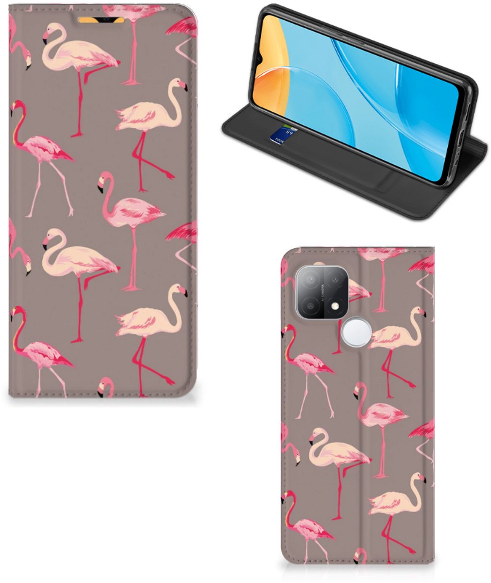 OPPO A15 Hoesje maken Flamingo