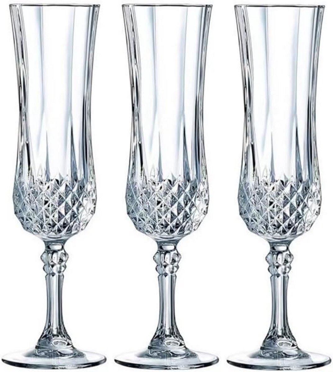 Champagne glazen set van 3 - Elegante fluiten voor feesten en speciale gelegenheden
