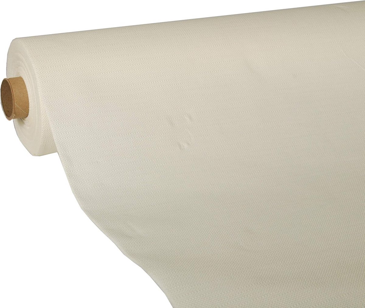 Tafelkleed 25 m x 1,18 m Champagne Tissue voor Feestjes en Evenementen