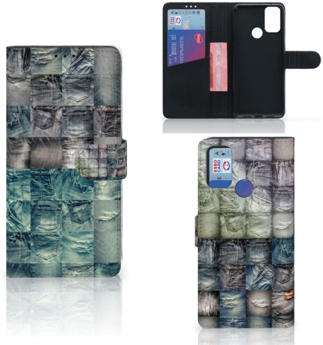 Wallet Case met Pasjes Alcatel 1S (2021) Spijkerbroeken