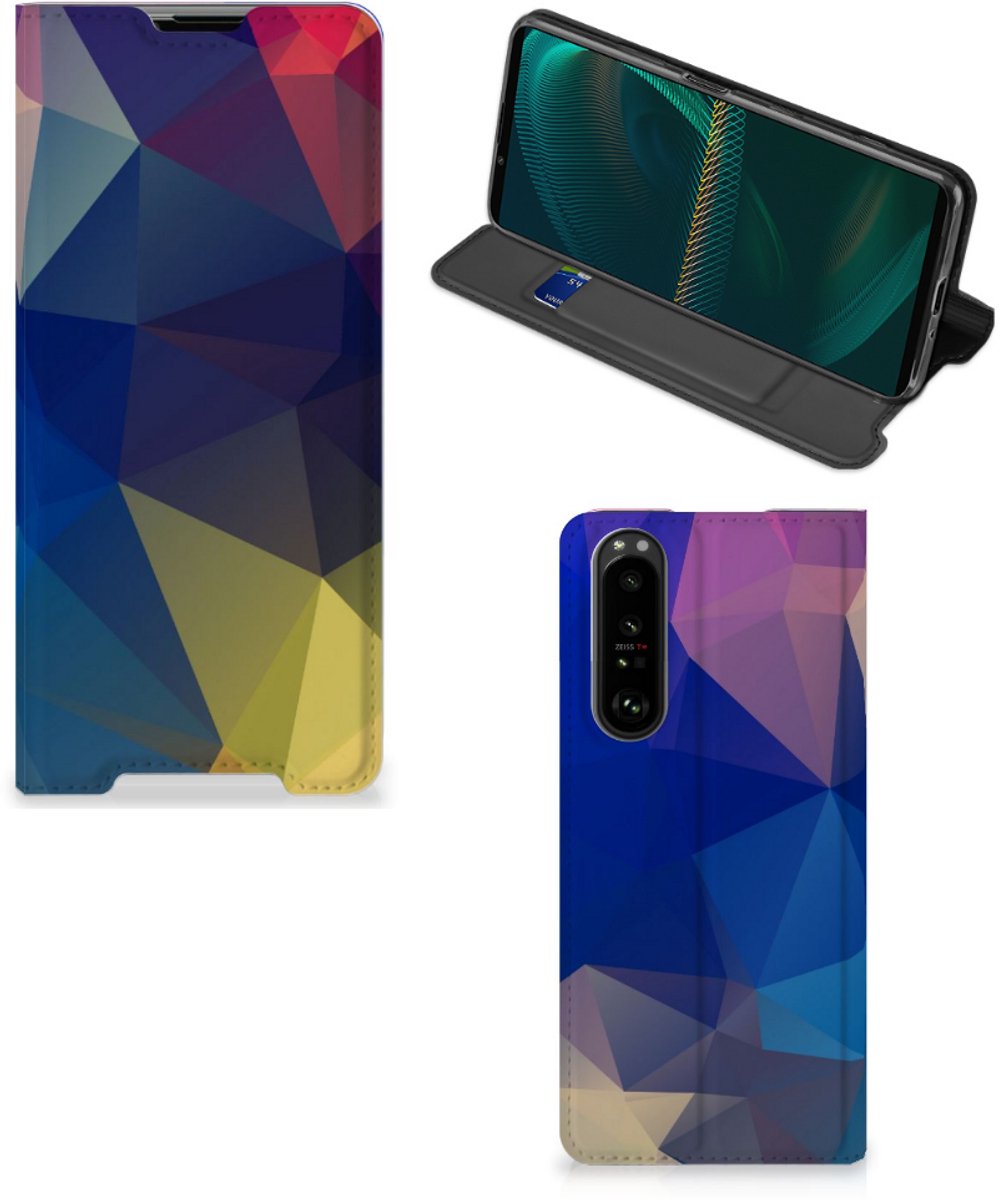 Sony Xperia 5 III Stand Case Polygon Dark