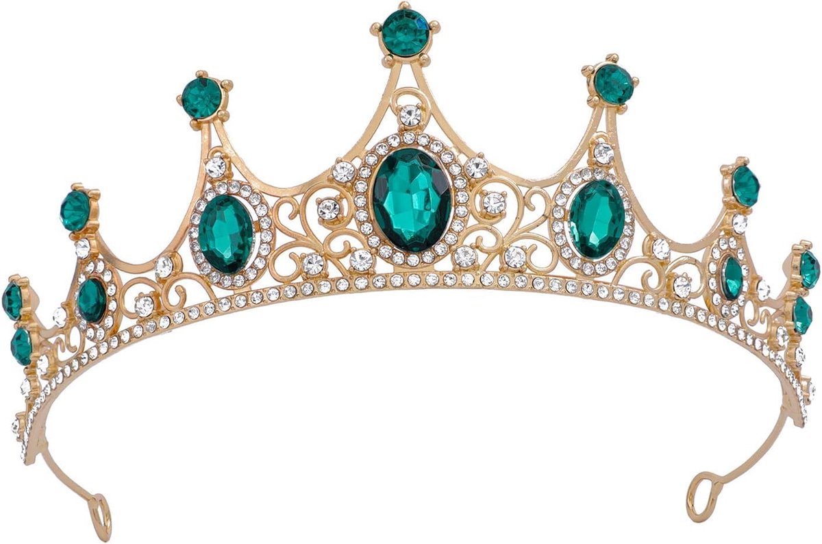 Dames Kroon voor Bruiloften en Feesten - Kristallen Tiara voor Verjaardags- en Prinsessenfeest
