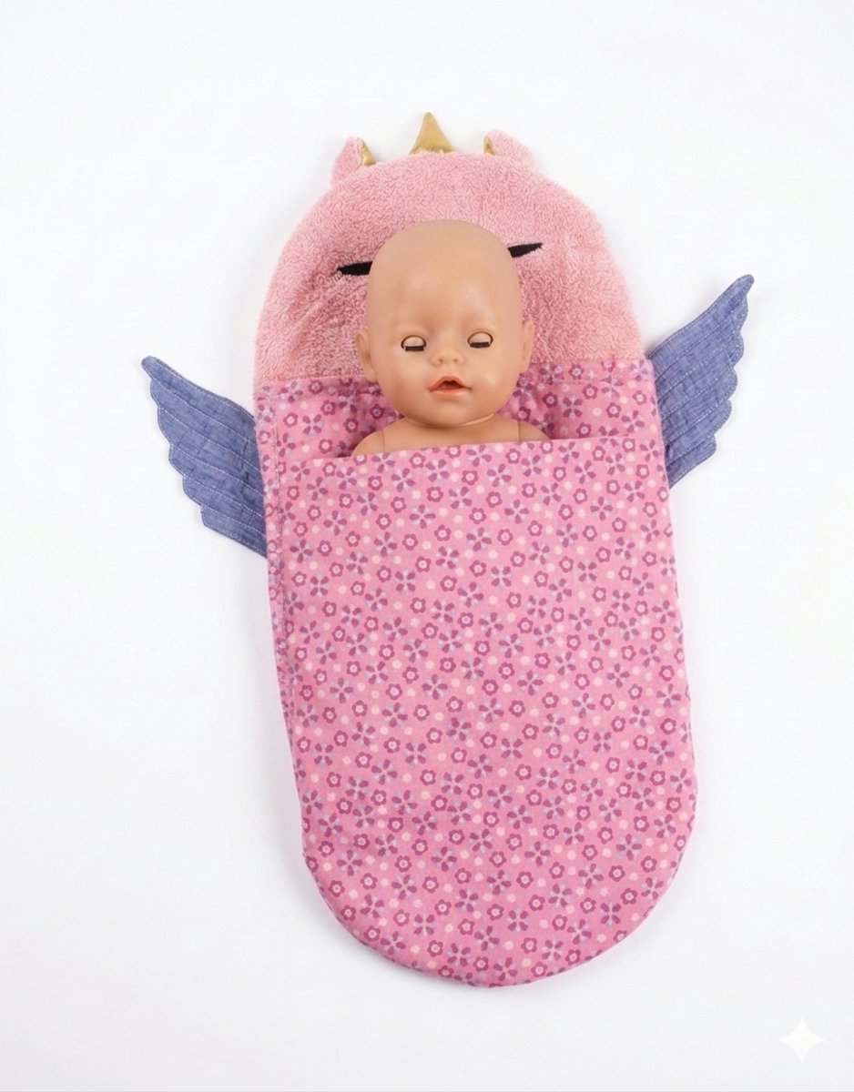 Vernieuwde Unicorn Slaapzak "Geschikt voor Baby Born" – Accessoires voor Babypoppen van 36–43 cm
