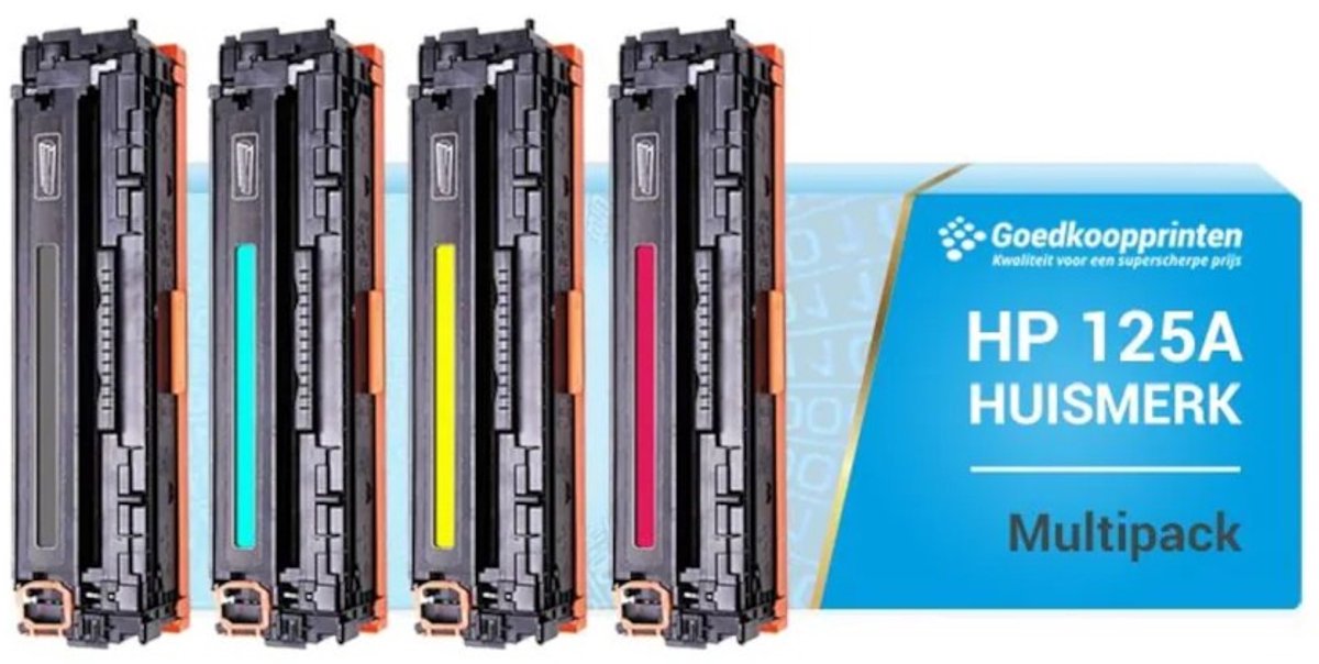 Huismerk voor HP 125A toner Multipack set (4 stuks)
