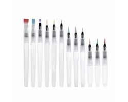 Waterbrush Penselen Set 12 Stuks - Water Brush Pennen - Aquarel Penselen - Kasey Products