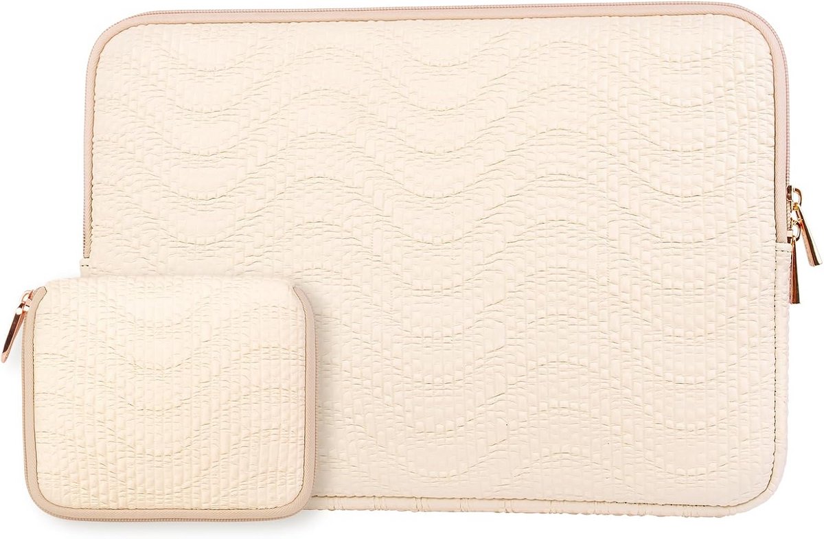Laptoptas Beschermhoes voor 15 inch Laptop - Wit