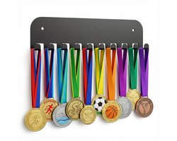 Innovaland - Medaille hanger - 10 haken - 20cm - Medaillehanger - Rek - Houder - Hardlopen - Hardloop - Voetbal