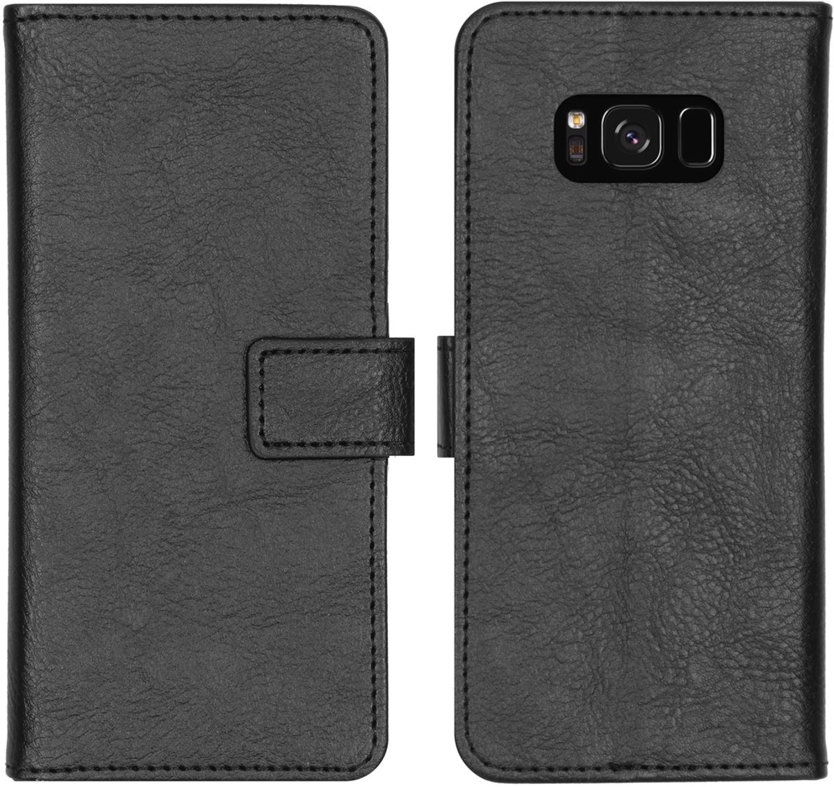 imoshion Hoesje - Geschikt voor Samsung Galaxy S8 - Luxe Bookcase - Zwart