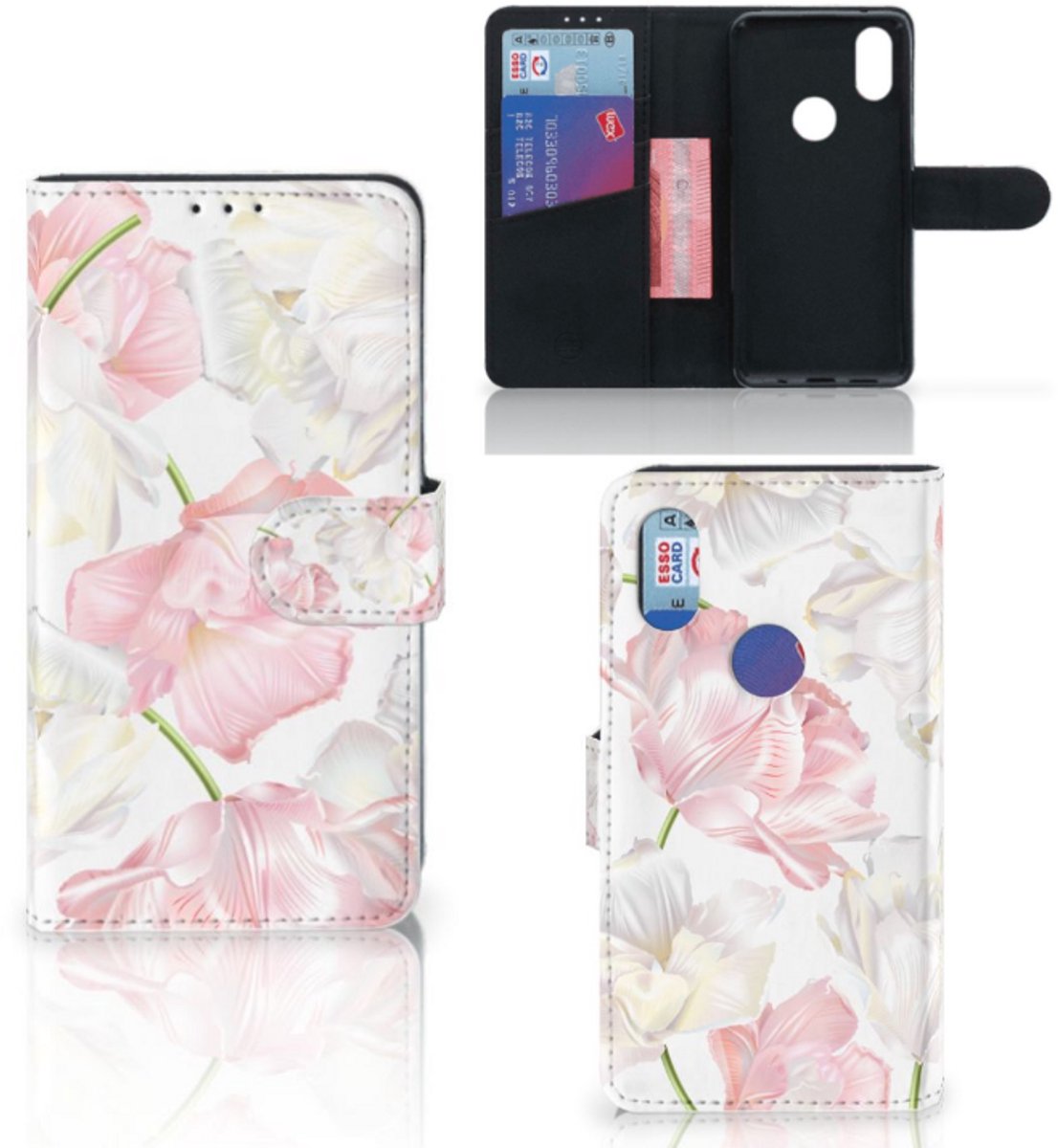 Book Case voor Xiaomi Mi Mix 2s Hoesje Lovely Flowers