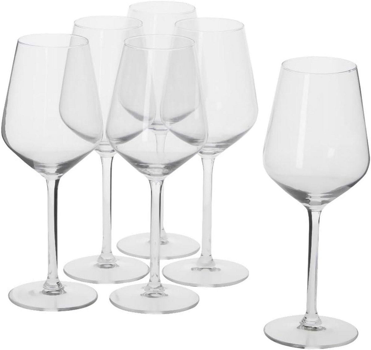 Set van 6 Kristallen Wijnglazen 37cl - Geschikt voor Tafel en Restaurant