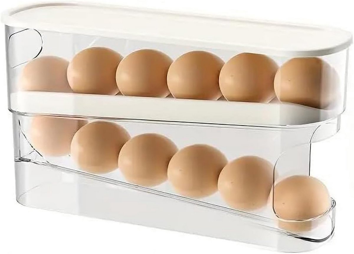 Eierhouder Koelkast Organizer voor het Netjes Bewaren van Eieren