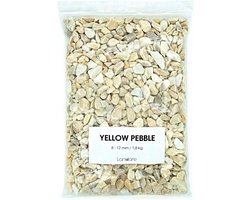 Geel Decoratief Grind voor Bloempotten en Aquaria – 1,8 kg, 8-12 mm