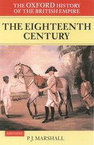 Boek: The Oxford History of the British Empire - The Eighteenth Century. Met een schilderij van een man te paard met soldaten op de achtergrond.