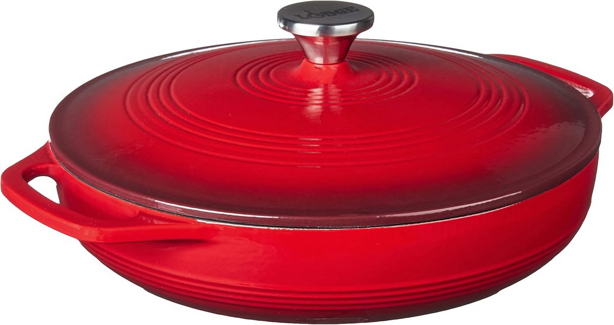 Porseleinen geëmailleerde braadpan schotel - 3,41 liter / 3,6 liter
