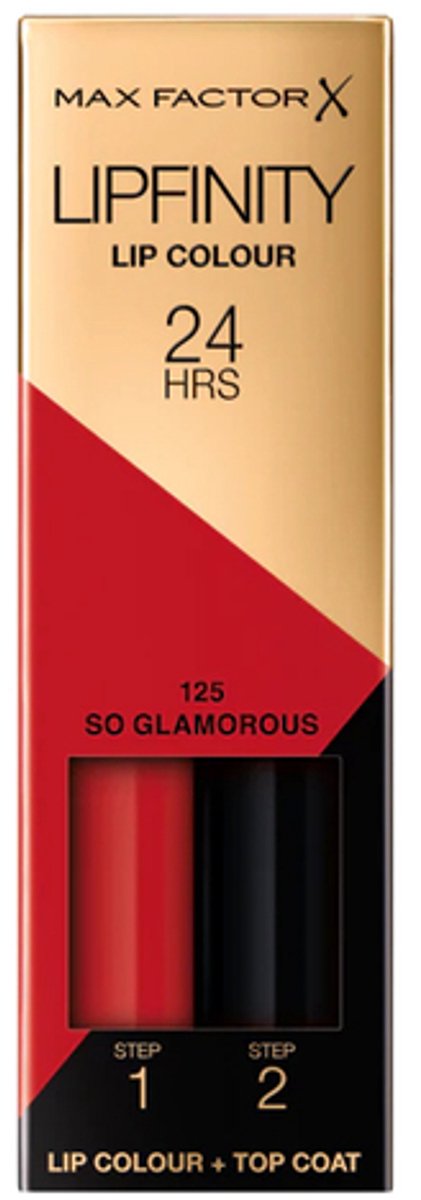 Bol.com Max Factor Lipfinity Lip Colour Lippenstift So Glamorous 125 2.3 ml + 1.9 g aanbieding