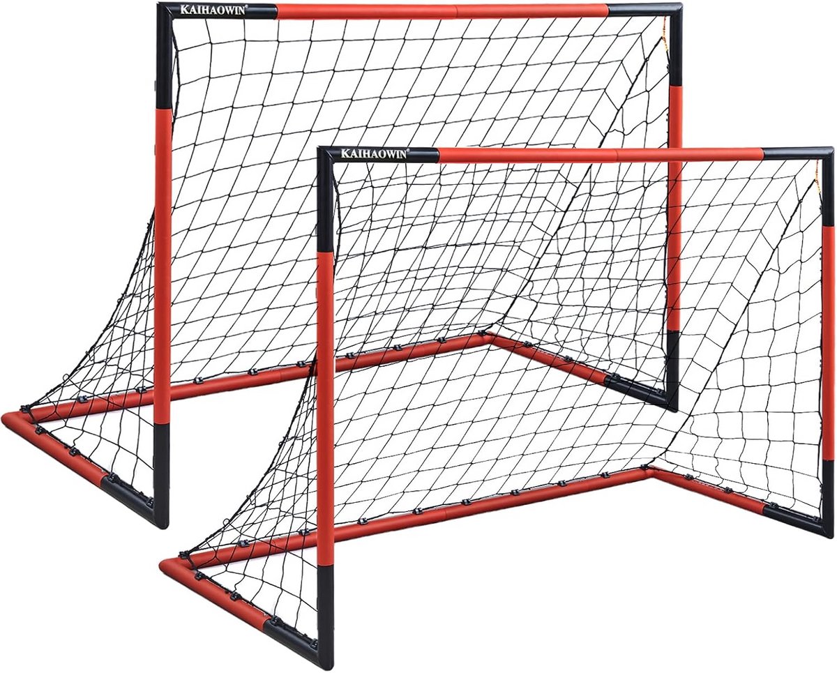 Voetbaldoel 183x122cm tot 244x183cm - Stevig Stalen Frame Trainingsdoel voor Binnen en Buiten