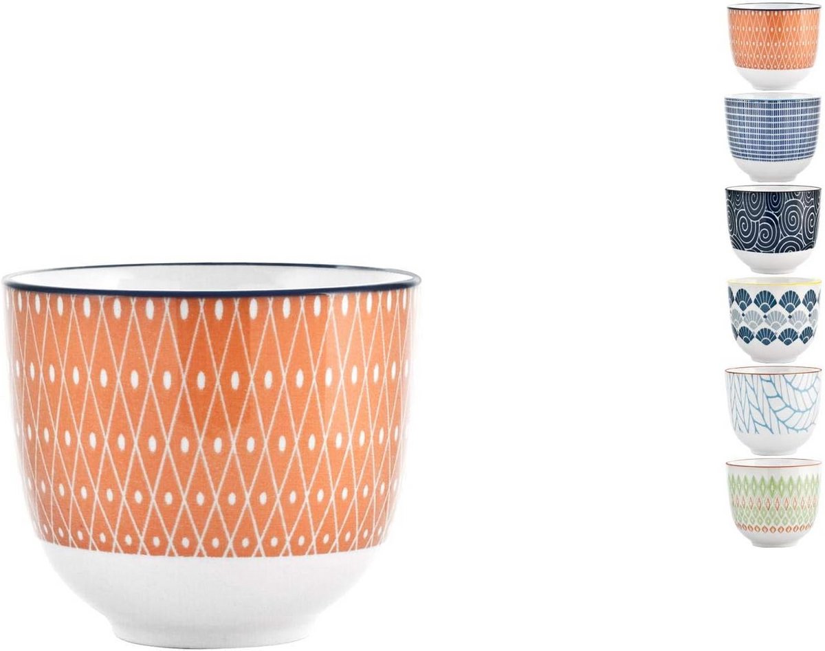 Porseleinen kopjes set van 6 - decoratief en stijlvol