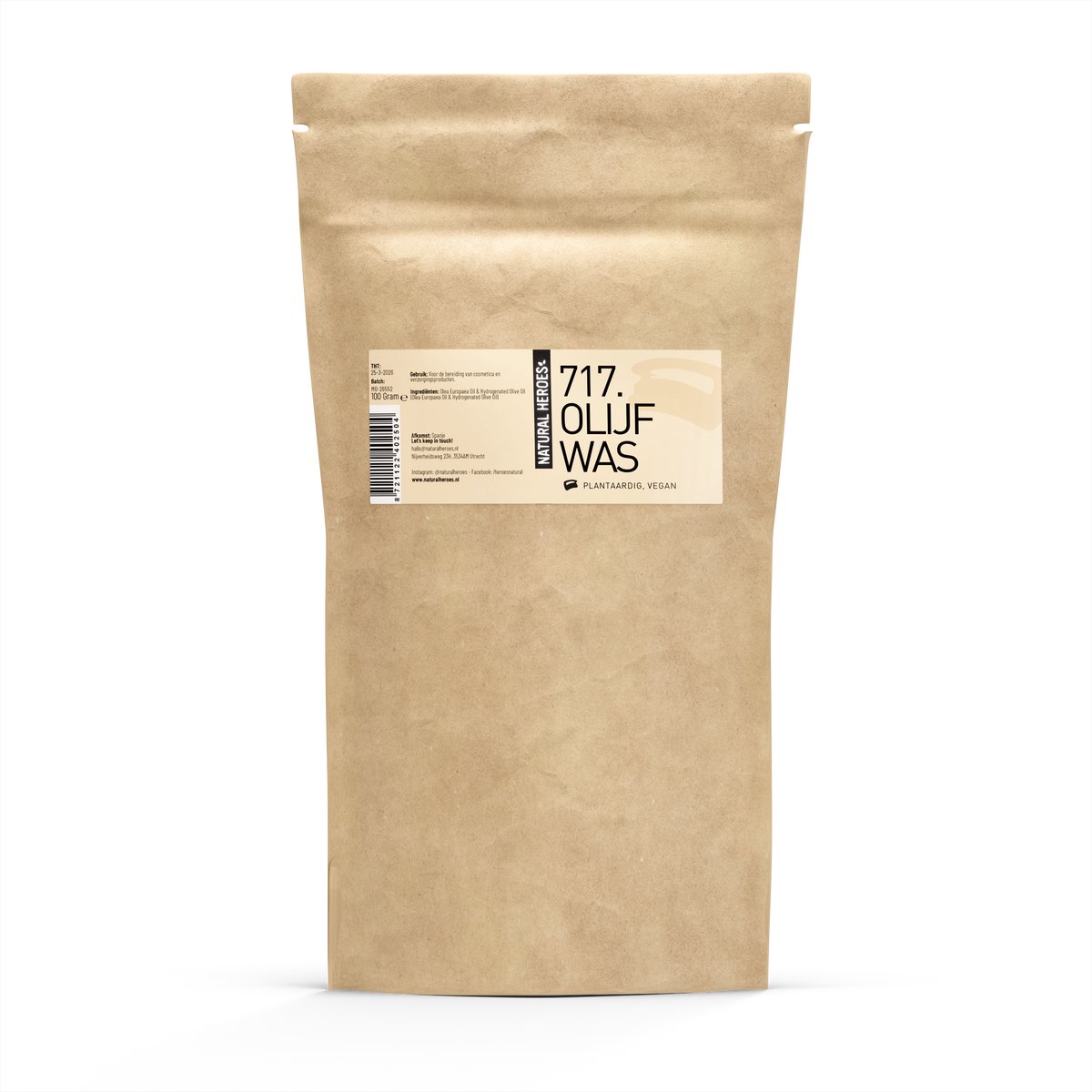 Natural Heroes - Olijfwas 100 gram