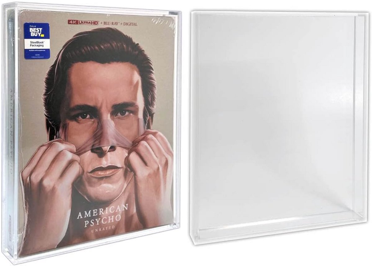 Acryl Beschermer Display Case voor Steelbook & Slipcover Blu-Ray of 4K UHD Films - 2 Pack