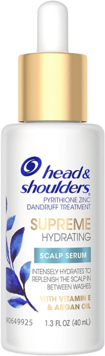 Head & Shoulders Supreme Scalp Serum met Arganolie & Vitamine E 40ml– Hydraterend Hoofdhuid Serum tegen Droogheid & Roos – Verzorgende Leave-in