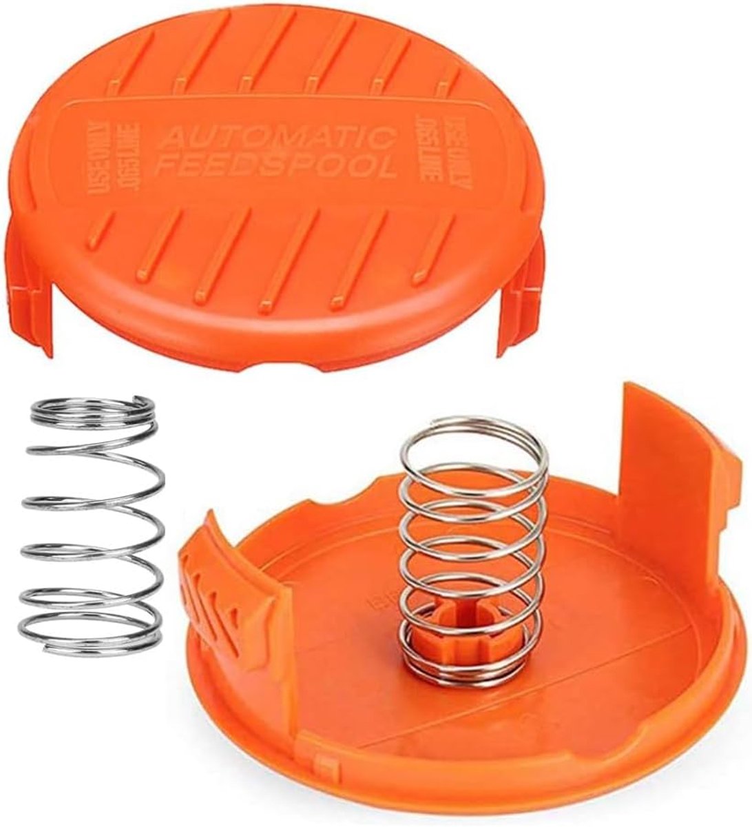 Trimmerspoel Covers - Vervangende Kappen - Gazon Onderhoud - Set van Twee - 8.5 cm Diameter