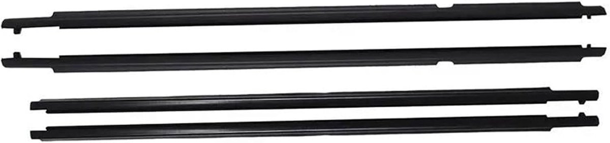 Raamrubbers Set - Waterdichte Strips - Auto Bescherming - Directe Vervanging - Zwart