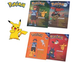 Pokémon Mega voordeelbundel - 4 Spelboeken voor kinderen - Cadeau Jongen - Doeboek / Kleurboek / Puzzelboek / Pikachu - 7 jaar / 8 jaar / 9 jaar / 10 jaar / 11 jaar / 12 jaar