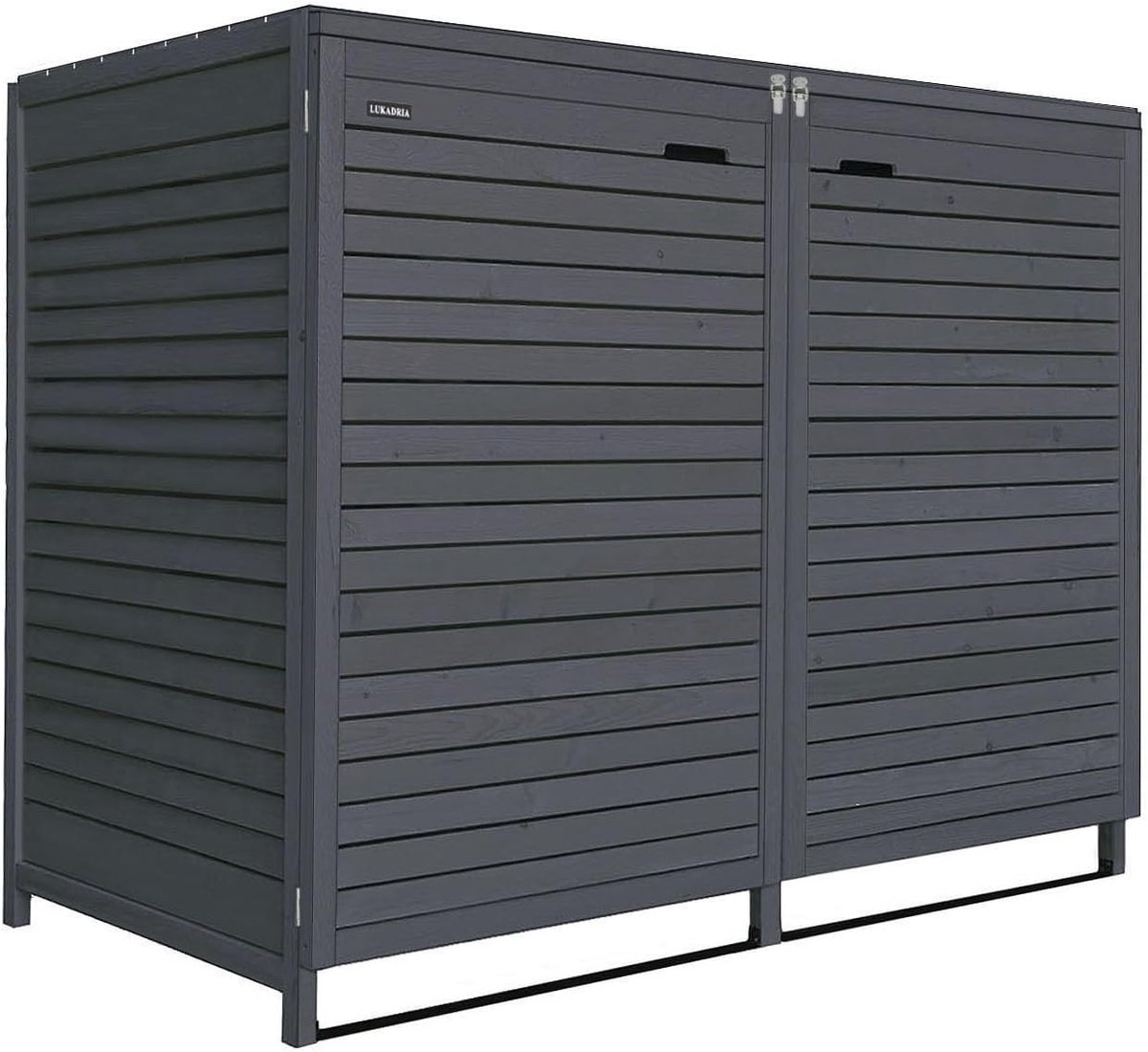 Afvalcontainer Box - Vuilnisbak Omkasting - Tuin Opruimen - Voor Twee Kleine Bakken - 60 x 227 x 99.5 cm