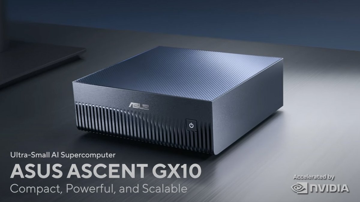 ASUS Ascent GX10 1TB AI Workstation - Mini AI PC - NVIDIA GB10 Superchip - SPARK - 128 GB LPDDR5x - 1 TB SSD - 10 Gb LAN - Wi‑Fi 7 thumbnail 7