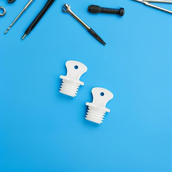 Kruikendop Vervanging - Rubber Stopper - Lekvrij Afsluiten - Hittebestendig Rubber - 3.7 x 2.7 cm - Wit — afbeelding 4