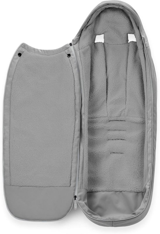 Kinderwagen Voetenzak - Baby Winterzak - Warm Blijven - Waterafstotend Materiaal - 93 x 38 cm - Grijs — afbeelding 3