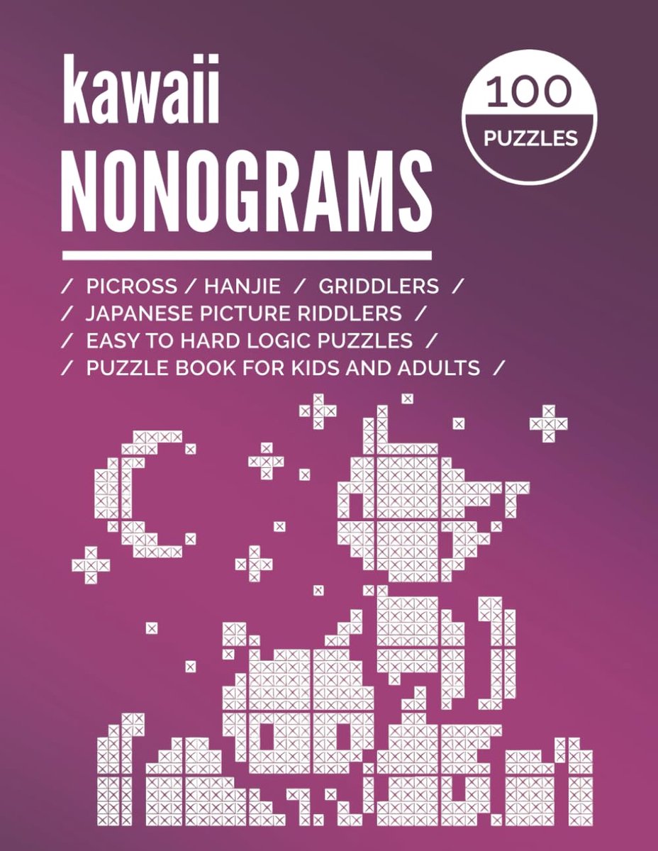 Logische Puzzelboek - Nonogrammen Hanjie Picross - Hersenen Trainen - Schattige Prenten Ontdekken - Groot Formaat