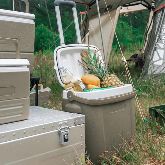 Koelbox Op Wielen - Grote Koelbox - Outdoor Kamperen Vissen - 48 Uur Koud Houden - 26 Liter Capaciteit - Groen van Koelbox. — afbeelding 5