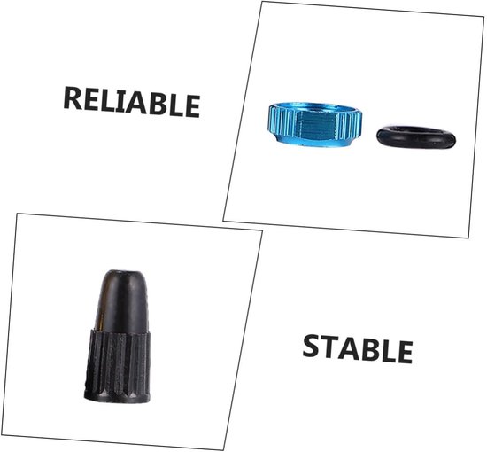 Fiets Ventiel - Frans Ventiel Oppompen - Mountainbike Tubeless - Duurzaam Koper Materiaal - 5.3cm Lengte - Blauw — afbeelding 4