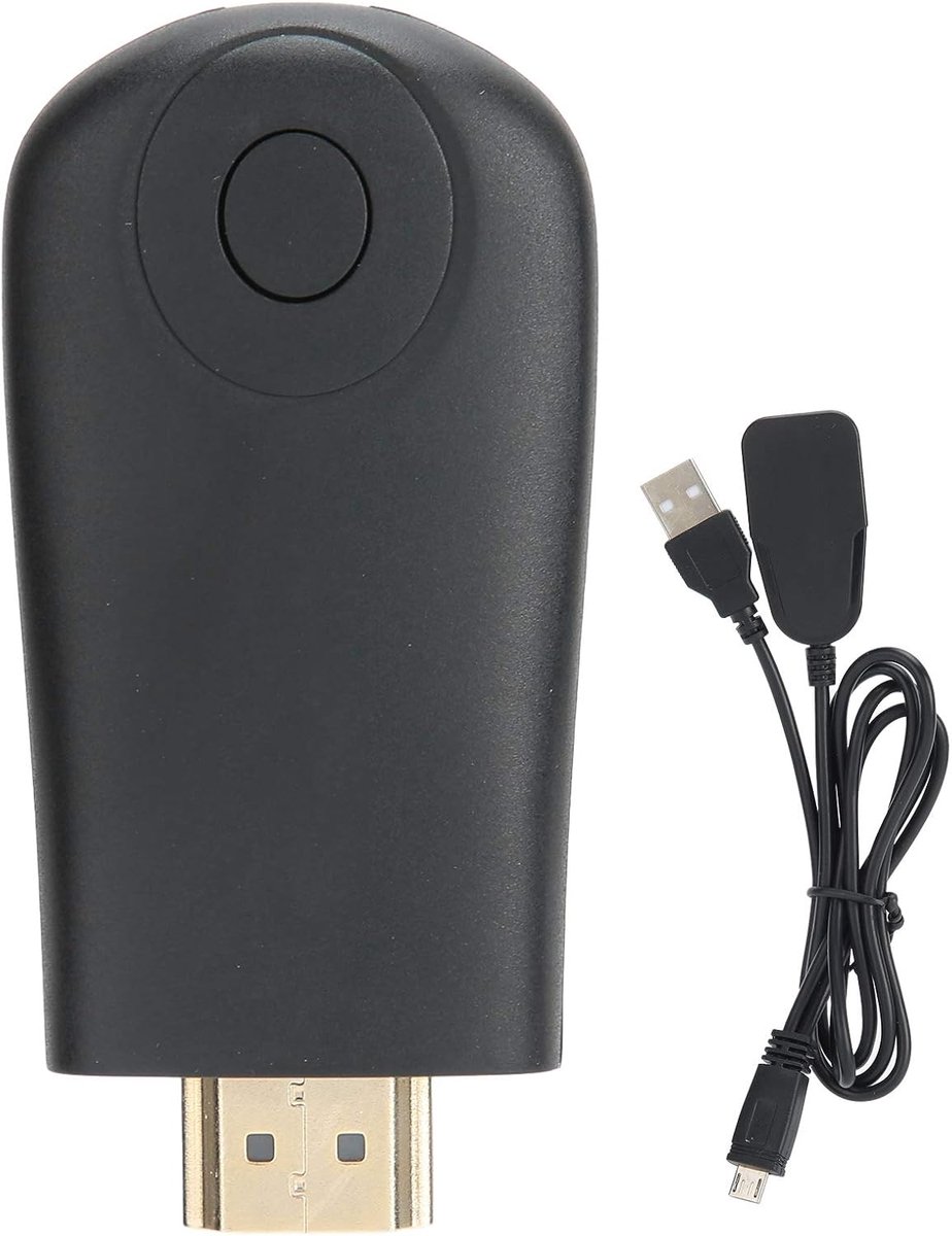 Draadloze Display Dongle - HDMI Streamer - Films Delen - Dubbele Frequentie WiFi - Compact Formaat - Zwart