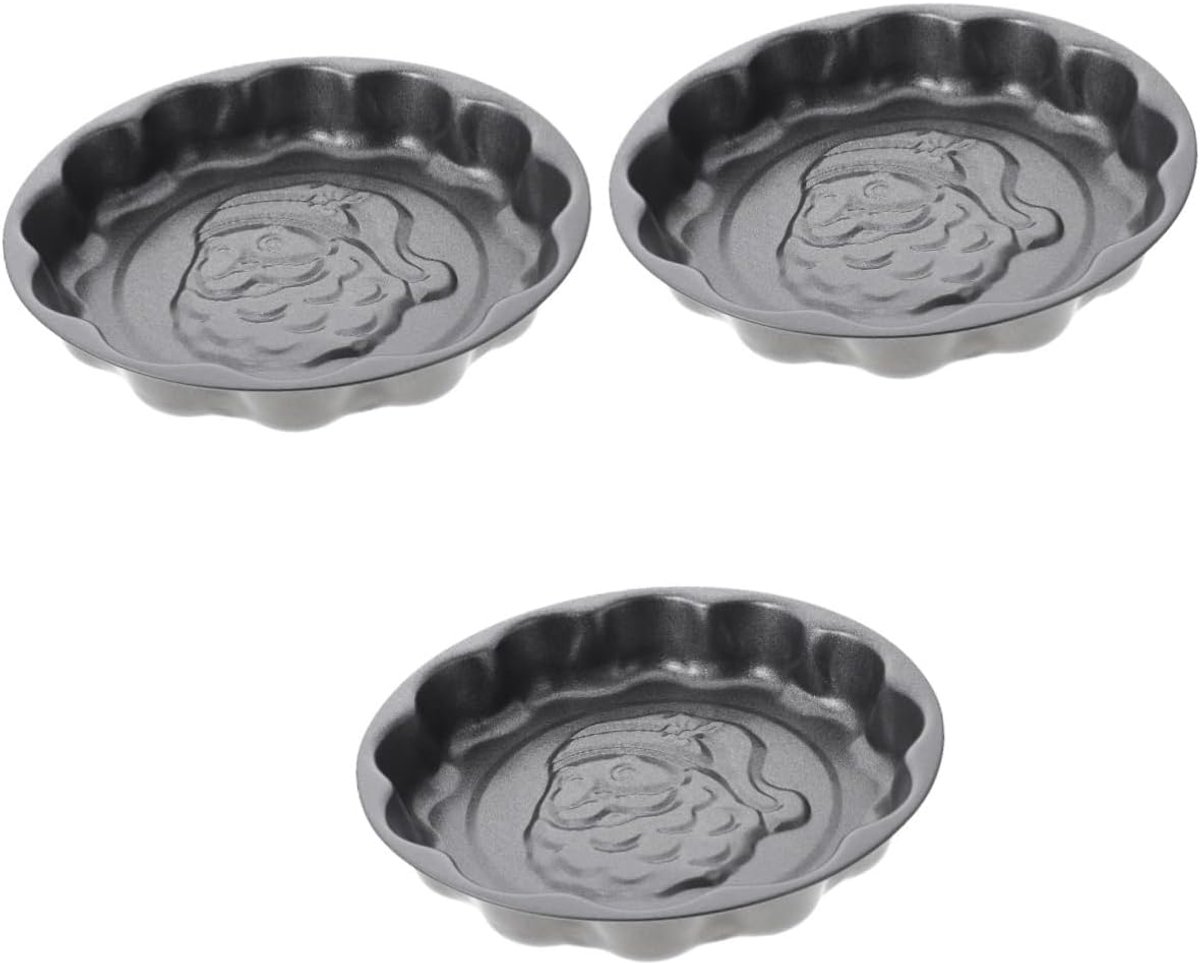 Mousse Cakevorm - Kerstman Vormen - Kerst Bakken - Antiaanbaklaag - 12x19.5x12 cm - Grijs