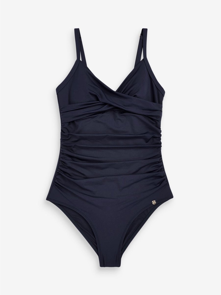 Next - Dames - Vormgevend en buikcorrigerend badpak - Blauw
