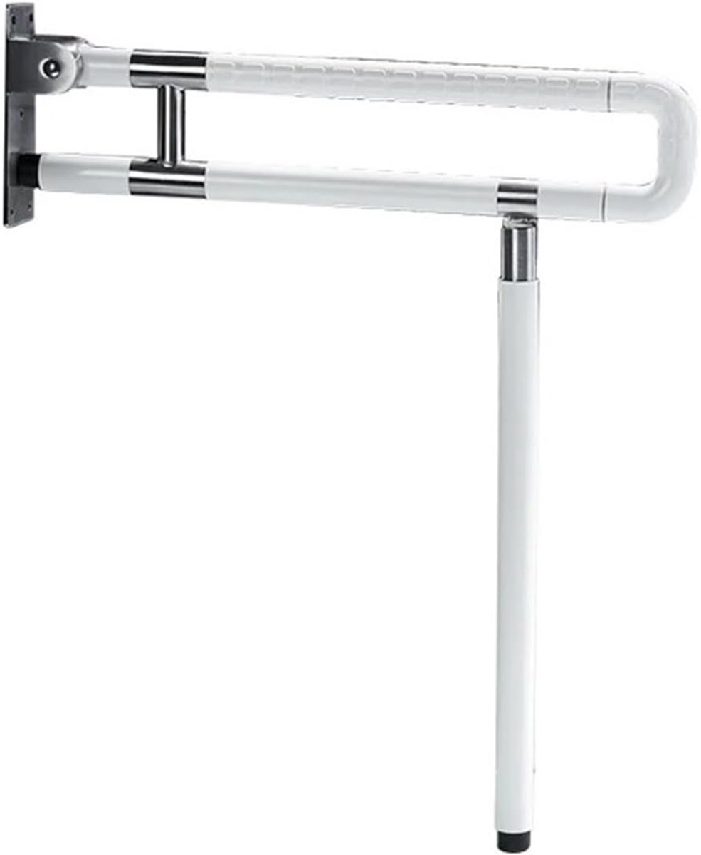 Opvouwbare Toiletbeugel - Badkamer Handgreep - Veiligheid Thuiszorg - Inklapbaar Ruimtebesparend - 75cm Lengte - Wit