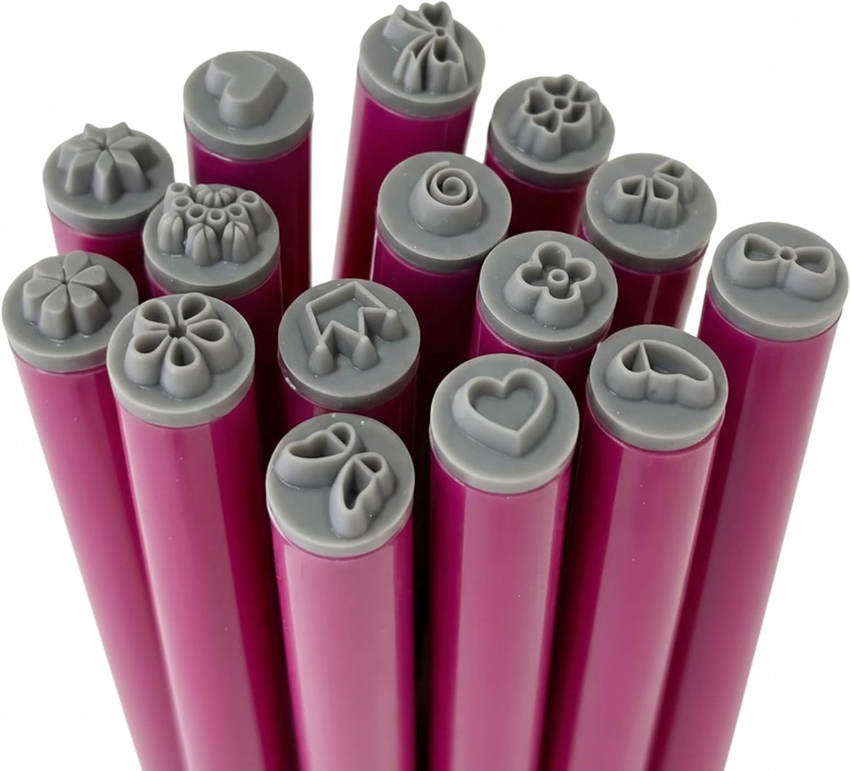 Nail Art Stempel Pen - Nagel Decoratie Set - DIY Manicure - 15 Unieke Ontwerpen